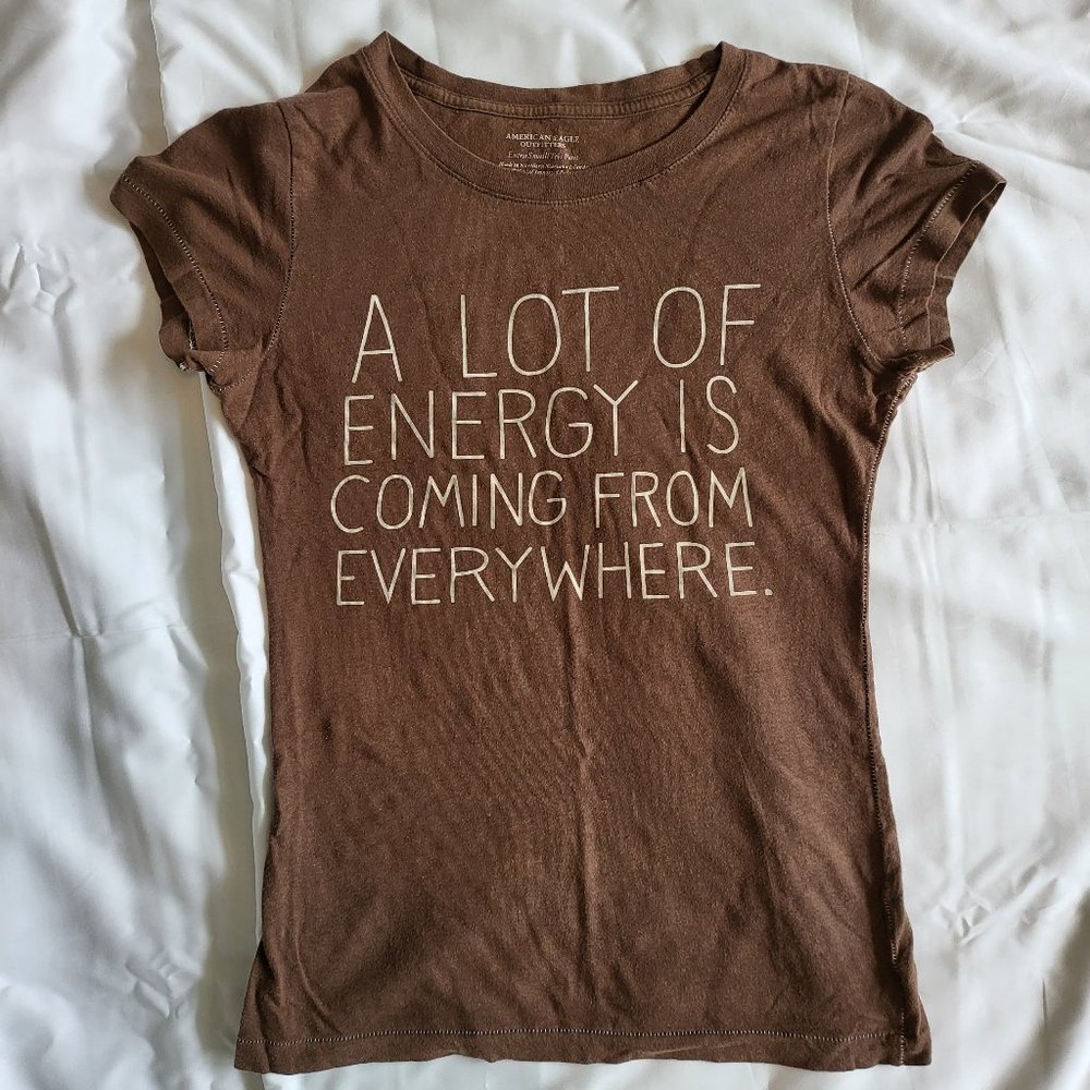 Brown American Eagle XS T-Shirt